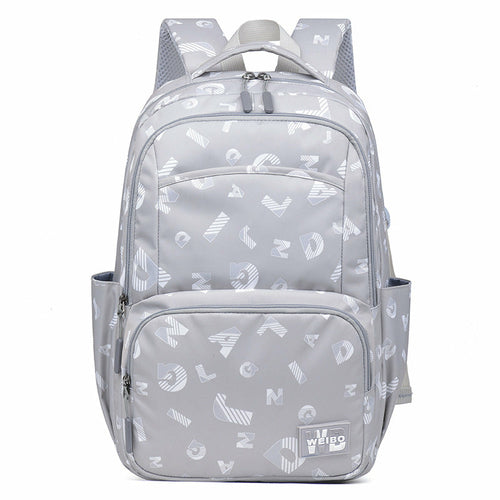 Simple Printed Junior High School Student Schoolbag