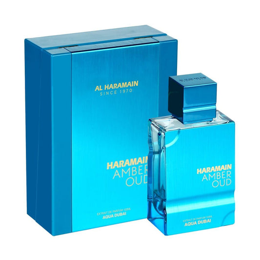 Al Haramain Amber Oud Aqua Dubai Extrait De Parfum Spray - Arabian Perfume for Women & Men - Arabic Cologne - Long Lasting Fruity Fragrance with Bergamot, Fruits, Amber, Musk - Eau De Parfum - 3.33 oz