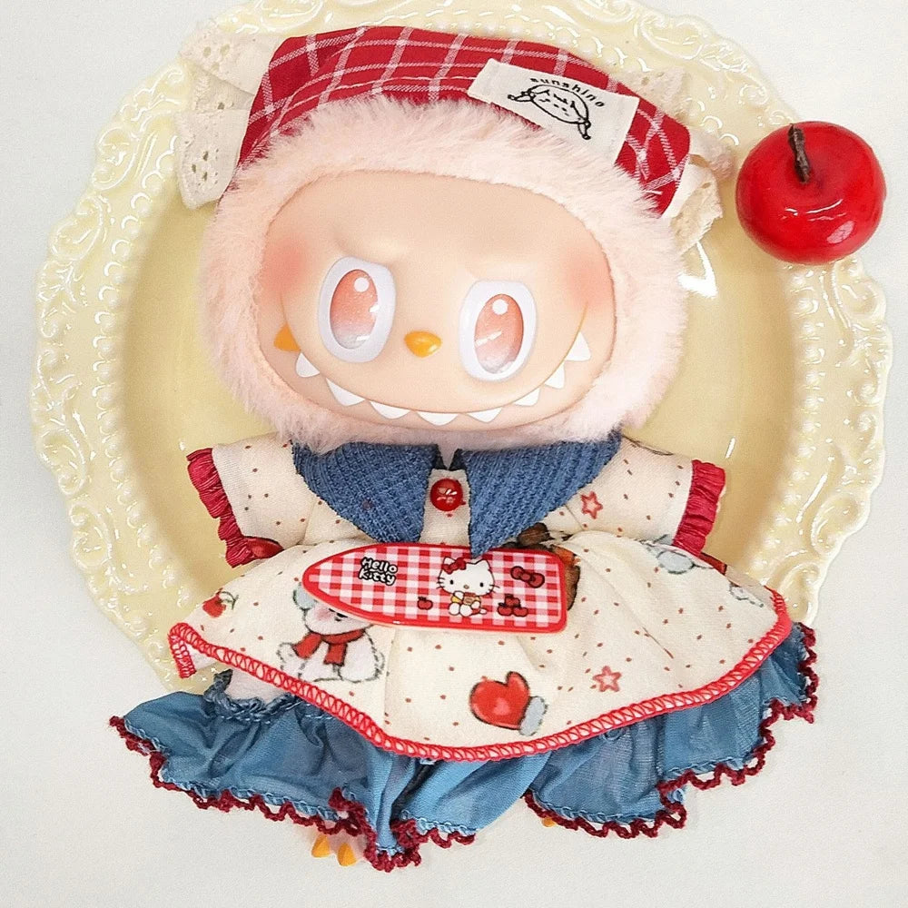 Lafufu Doll's Clothes The Monster Outfit Accessories Clothing DIY Kids Gift Girls Pink Rabbit Jumpsuits V1 V2 V3 Wear