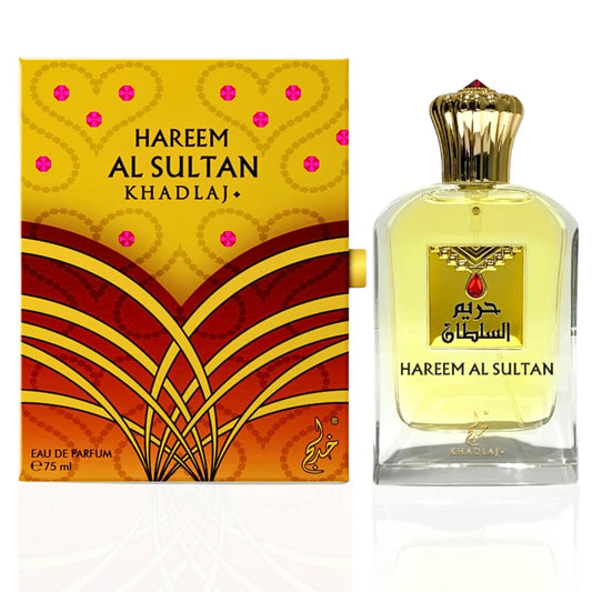 KHADLAJ PERFUMES Hareem al Sultan Gold Eau de Parfum Spray for Unisex, 2.50 Ounce / 75 ml