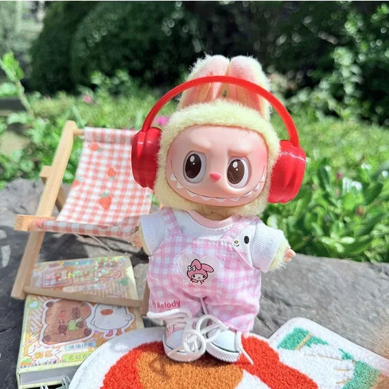 Lafufu Doll's Clothes The Monster Outfit Accessories Clothing DIY Kids Gift Girls Pink Rabbit Jumpsuits V1 V2 V3 Wear