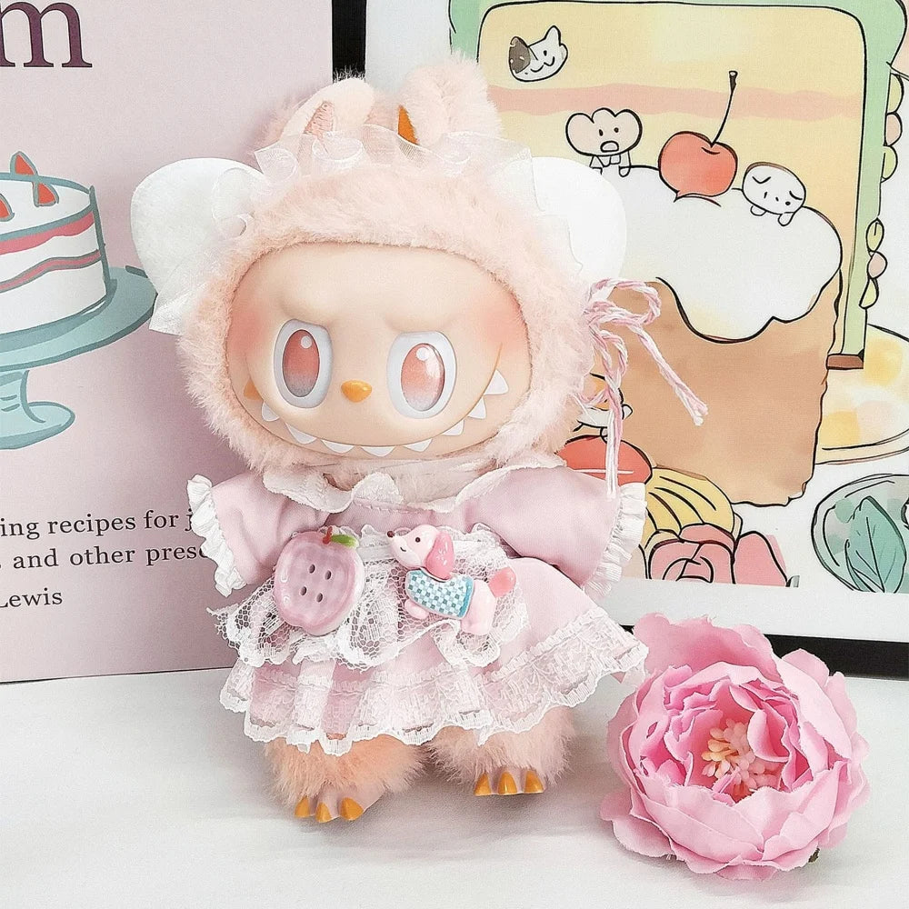 Lafufu Doll's Clothes The Monster Outfit Accessories Clothing DIY Kids Gift Girls Pink Rabbit Jumpsuits V1 V2 V3 Wear