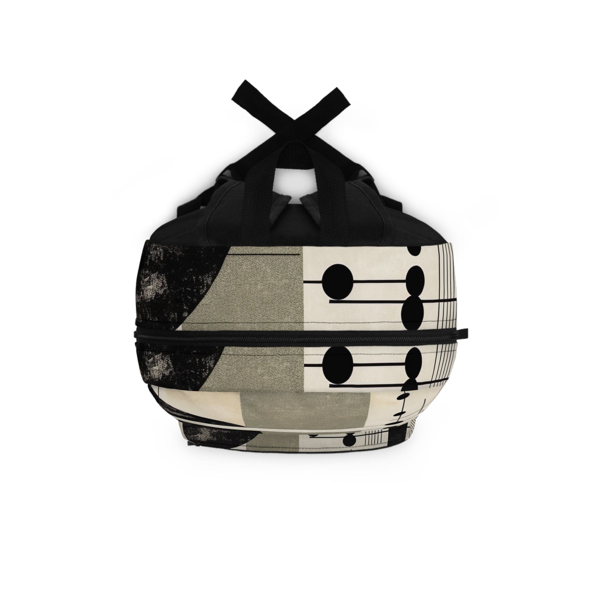 Backpack Work/school/leisure - Waterproof - Abstract Black Beige Brown